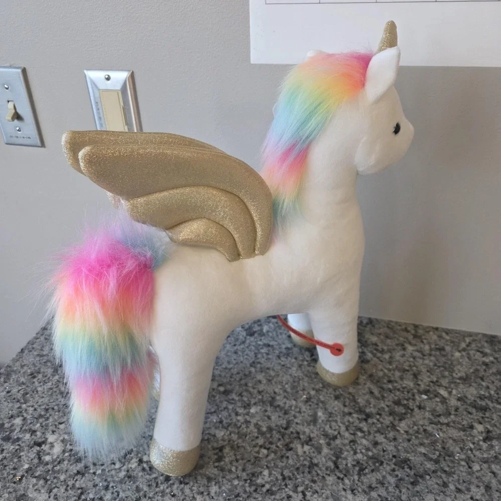 GUND My Magical Light & Sound Unicorn Plush Stuffed Animal Toy White Gold Medium